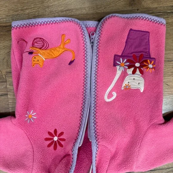 Hannah Andersson Toddler Girls Zip-Up Jacket in Pink Sz 70 - Picture 3 of 8